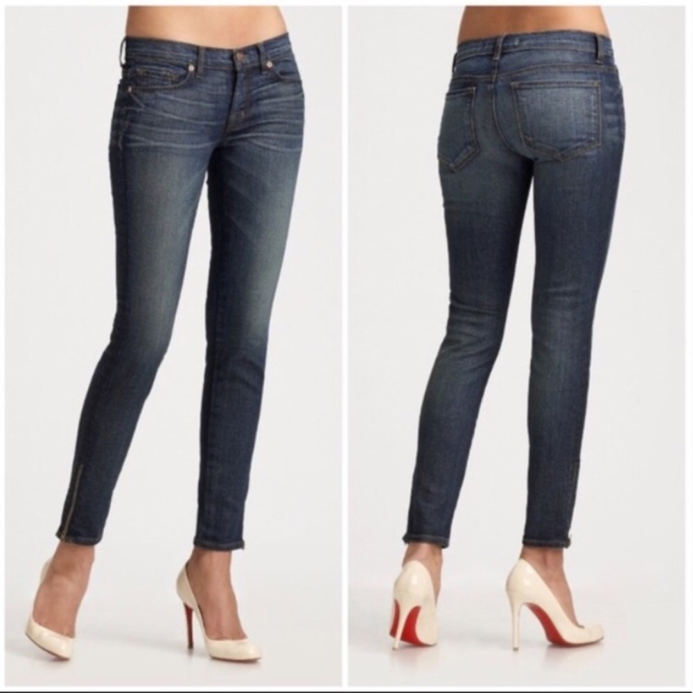 J Brand Phoebe Skinny Ankle Zip Jeans 30